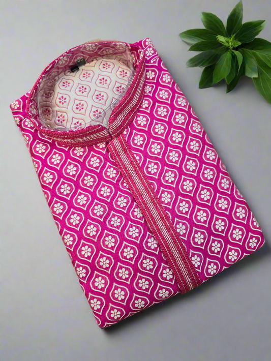 Elegant Jacquard Kurta - Traditional Ethnic Wear