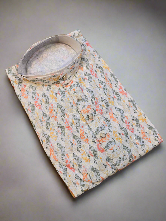 Elegant Chikankari Digital Sequins Kurta